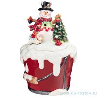 Банка для сыпучих продуктов 27 см &quot;Снеговик&quot; / 273477