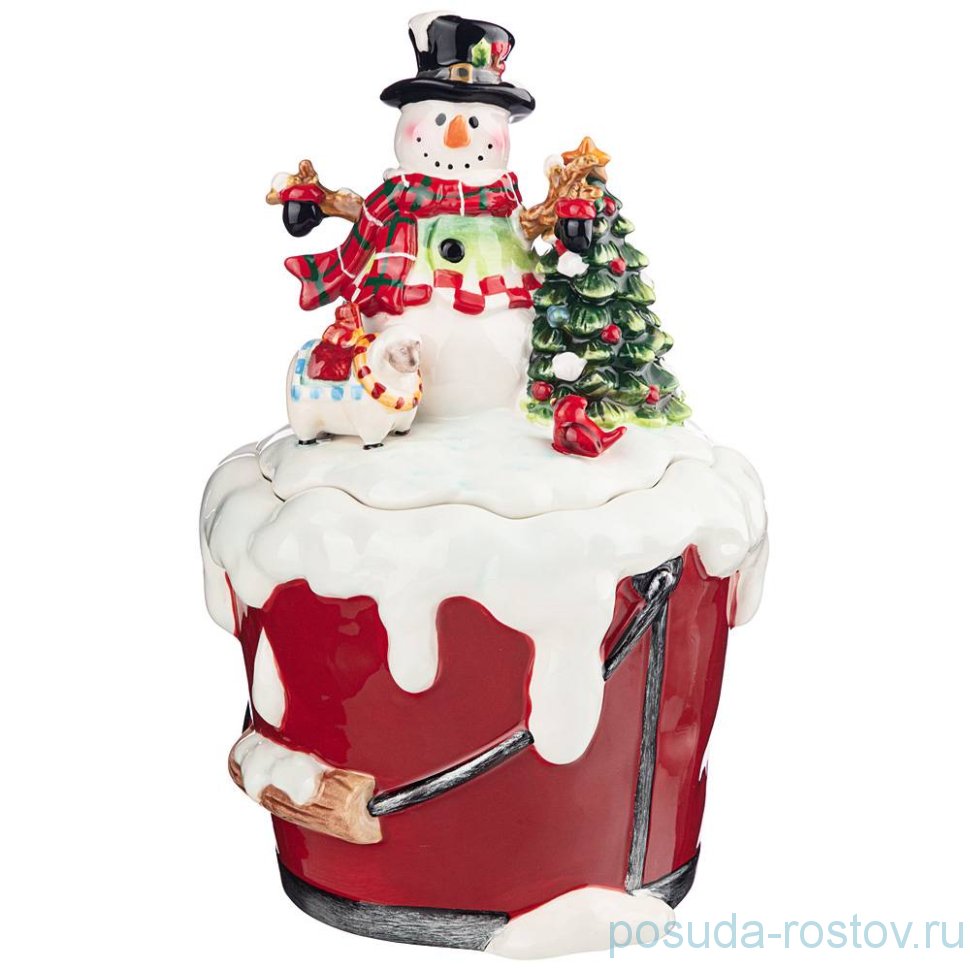 Банка для сыпучих продуктов 27 см "Снеговик" / 273477