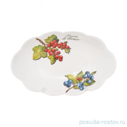 Блюдо 30 х 19,5 см овальное &quot;Artigianato ceramico /Лесные ягоды&quot; / 252604