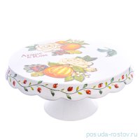 Тортница 32 см н/н &quot;Artigianato ceramico /Апельсин и роза&quot; / 228260