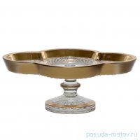 Блюдо 24 см н/н фигурное &quot;Фелиция /Матовое золото&quot; RG / 293435