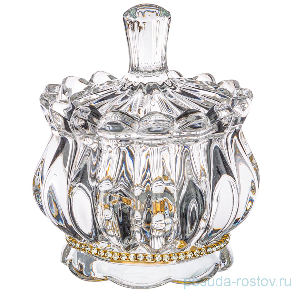 Банка для мёда/икры 135 мл 8,5 х 11 см "MUZA /Стразы" / 231568