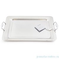 Поднос 50 х 35 см прямоугольный с ручками &quot;Gocce Inox&quot; / 247648