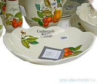 Блюдо 30 х 19,5 см овальное &quot;Artigianato ceramico /Апельсин и роза&quot; / 348539