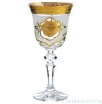 Бокалы для белого вина 170 мл 6 шт &quot;Кристина /Богемия /Антик золото&quot; AS Crystal / 148286