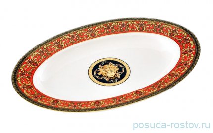Блюдо 22 см овальное &quot;Сабина /Версаче /Красная лента&quot; / 159088