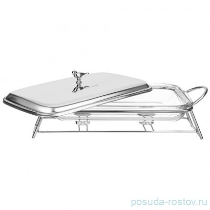 Мармит 3 л прямоугольный silver Agness / 336643