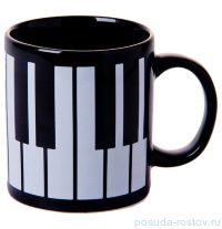 Кружка 330 мл чёрная с белым Piano &quot;Вехтерсбах&quot; / 034567