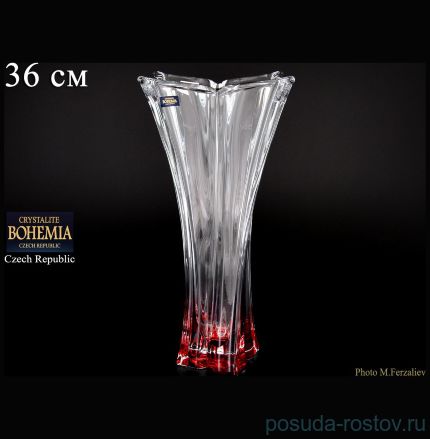 Ваза для цветов 36 см &quot;Флораль /Красное дно&quot; / 075759