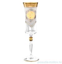 Бокалы для шампанского 190 мл 6 шт &quot;Грация /Лев /Антик золото&quot; R-G / 088514