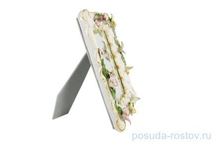 Фоторамка-Зеркало 35 х 29 х 5 см керамика &quot;Lanzarin Ceramiche /Цветы&quot; / 078197