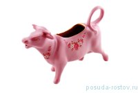 Молочник &quot;Коровка&quot; 70 мл &quot;Соната /Розовый цветок&quot; розовая / 085537