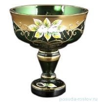Конфетница 13 см н/н &quot;Star Crystal /Лепка зелёная&quot; / 088010
