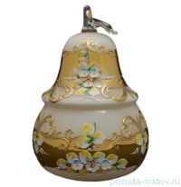 Ваза 24 см с крышкой - груша &quot;Лепка белая&quot; / 033134