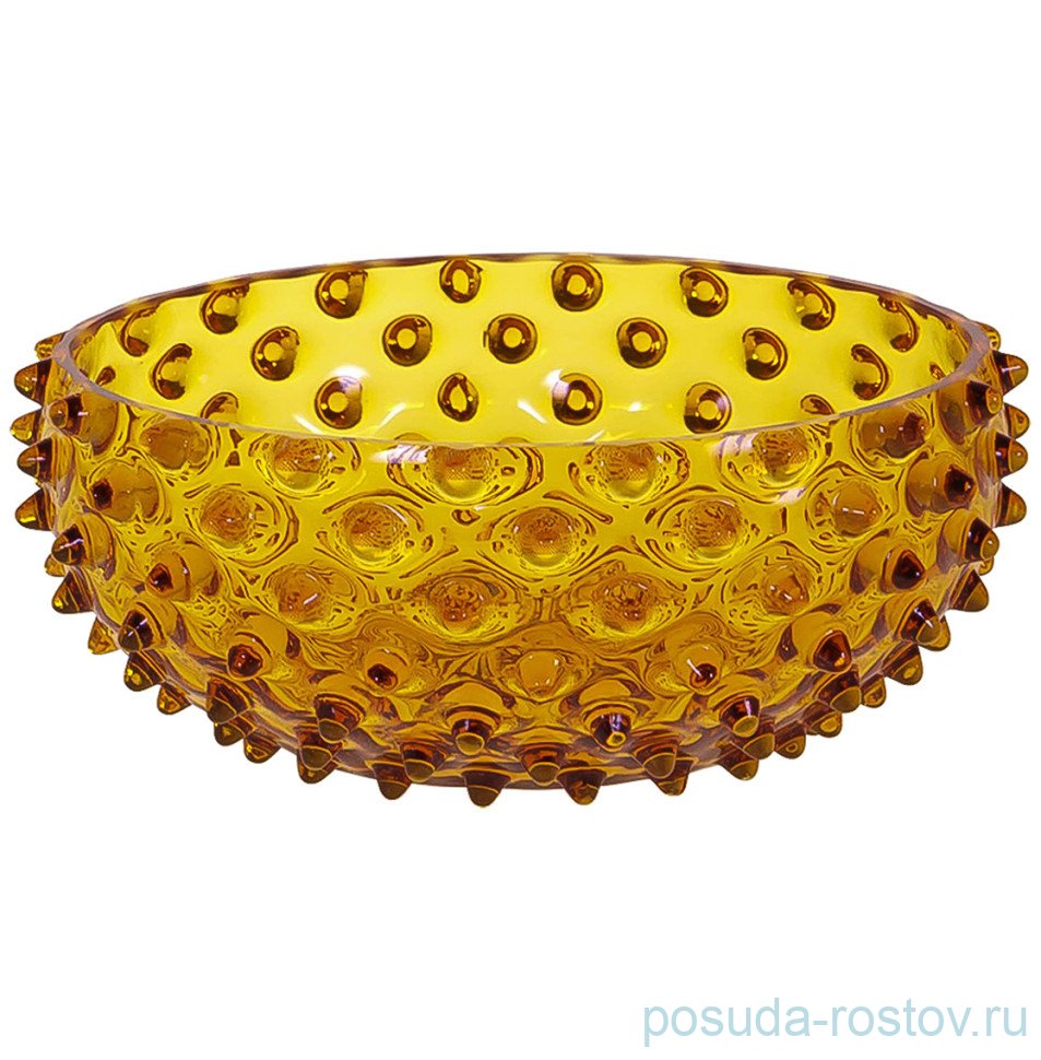 Конфетница 17 х 7 см янтарная "Hobnail Tapas" / 336576