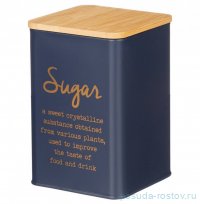 Банка для сыпучих продуктов 10 х 10 х 14 см Сахар ночной синий 1,1 л &quot;Navy style&quot; / 329226