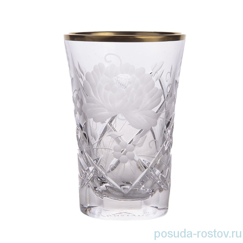 Стопки 60 мл 6 шт "Роза /Золотой кант" / 159629