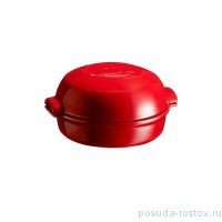 Форма для запекания 19,5 х 17,5 х 4,5 см с крышкой гранатовая 550 мл &quot;Cheese Barek /Emile Henry&quot;  / 206190
