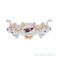 Фруктовница 40 см Ладья &quot;Мейсенский букет /1042&quot; (подарочная упаковка) / 095732