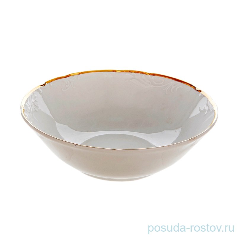 Салатник 25 см "Тулип /Золотая ниточка /отводка золото" / 086485