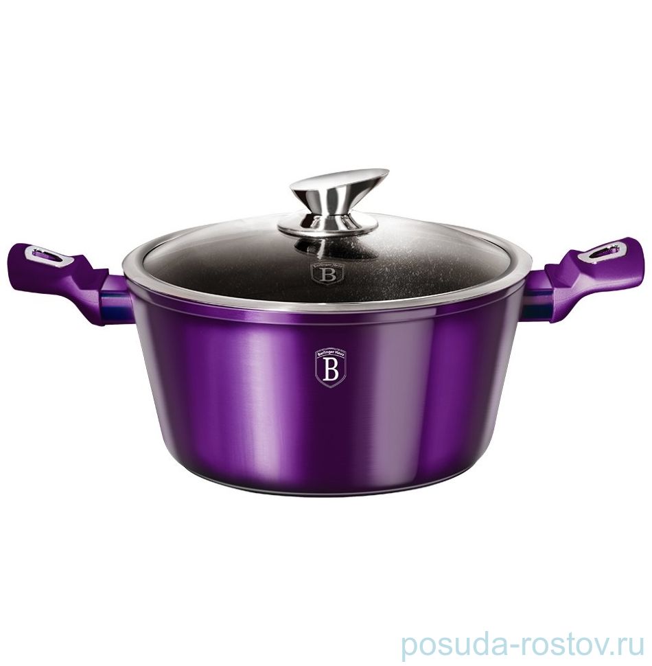 Кастрюля 20 см с крышкой "Royal purple Metallic Line" / 147848