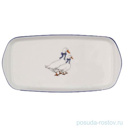 Поднос 22 х 10 см прямоугольный &quot;Гуси&quot; / 084104