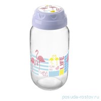 Банка для сыпучих продуктов 1 л &quot;Vintage&quot; рисунок/ ассорти / 293914