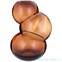 Ваза для цветов 18,5 х 18,5 х 26 см &quot;Vision brown&quot; / 338564