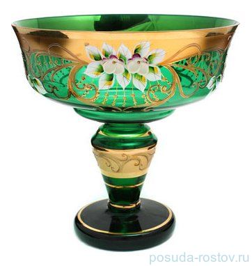 Ваза для фруктов 28 см н/н &quot;Лепка зеленая&quot; / 026859