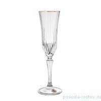 Бокалы для шампанского 180 мл 6 шт &quot;Адажио /Отводка золото&quot; / 239070