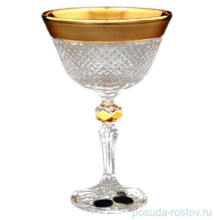 Креманки/мартинки 250 мл 6 шт &quot;Хрусталь с золотом&quot; / 067789