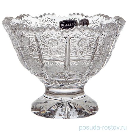 Ваза для конфет 12 см &quot;Glasspo /Хрусталь резной /60597&quot; / 098911