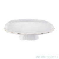 Поднос 40 х 32 см прямоугольный н/н &quot;Бернадотт /Отводка золото&quot; / 023751