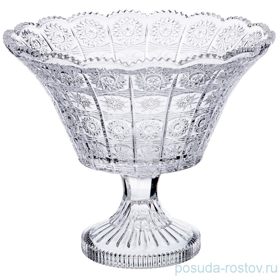 Фруктовница 23,5 х 20 см н/н "Muza Crystal /Резная" / 193013
