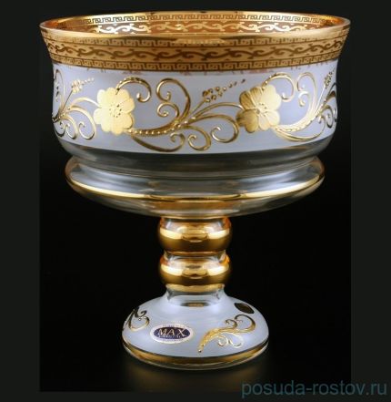 Конфетница 20 см н/н золото &quot;Star Crystal /Версаче /Золотой цветок&quot; / 099583