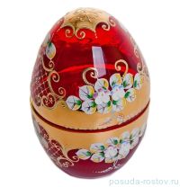 Вазочка с крышкой - яйцо &quot;Лепка красная&quot; / 057418