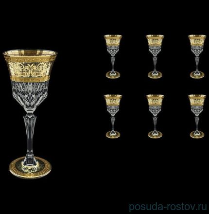 Бокалы для красного вина 280 мл 6 шт &quot;Адажио /Аллегро /золото&quot; / 133882