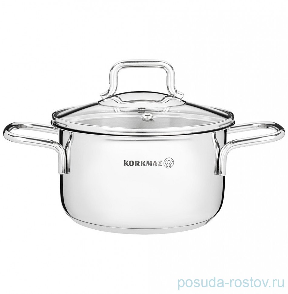 Кастрюля 16 х 9 см со стеклянной крышкой 1,8 л "Perla" / 328560