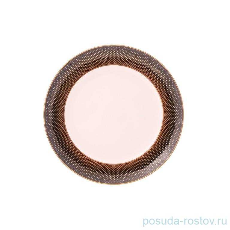 Набор тарелок 22,5 см 6 шт "Deluxe shape /Rio black gold" / 340674
