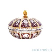 Конфетница 18 см с крышкой &quot;Эгерманн /Гранат /Виноградная гроздь&quot; / 165302