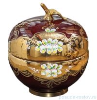 Ваза с крышкой - яблоко &quot;Лепка красная&quot; М+М / 038840