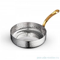 Сковородка 16 x 4.2 см круглая мини с одной ручкой для подачи &quot;Hammered&quot; / 370378
