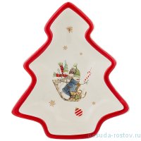 Салатник 23 х 19,5 х 5 см Елка &quot;Зимняя забава&quot; / 215180
