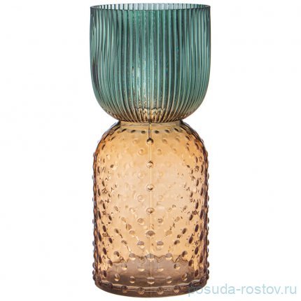Ваза для цветов 13 х 30 см &quot;Art green/amber&quot;  / 336366