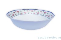 Набор салатников 13 см 6 шт &quot;Роза /Мелкие цветы /синяя отводка&quot; / 244086
