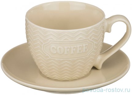 Набор чайных пар 250 мл 6 шт &quot;coffee&quot; / 193672