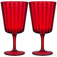 Бокалы для воды 400 мл 2 шт &quot;lotus red&quot; / 337679