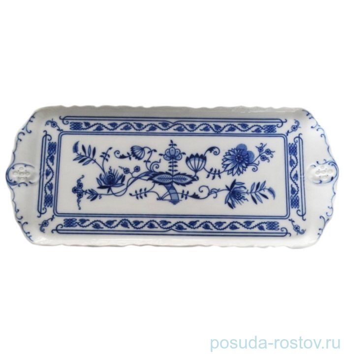 Поднос 36 см прямоугольный "Мэри-Энн /Гжель" / 085469