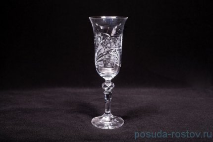 Бокалы для шампанского 150 мл 6 шт &quot;Лаура /Хрусталь резной /35003&quot; / 047968