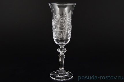Бокалы для шампанского 150 мл 6 шт &quot;Лаура /Хрусталь резной /35003&quot; / 047968